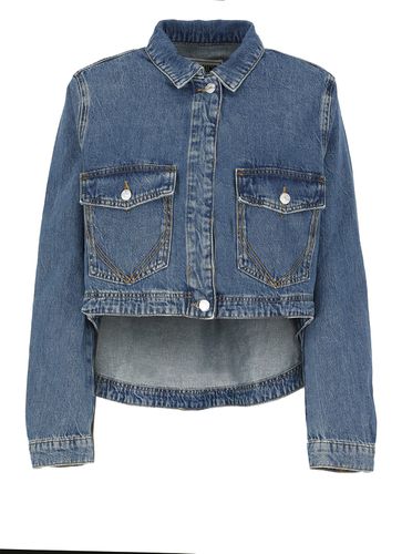 Jeans Button-up Cropped Denim Jacket - M05CH1N0 Jeans - Modalova