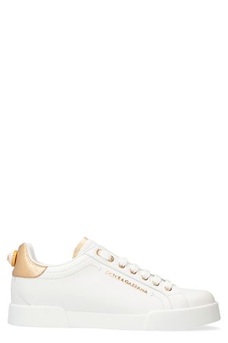 Portofino Leather Low-top Sneakers - Dolce & Gabbana - Modalova