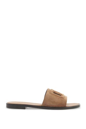 Dg Logo Suede Slides For Stylish - Dolce & Gabbana - Modalova