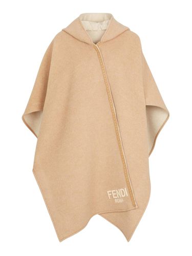 Fendi Logo Embroidered Cape Jacket - Fendi - Modalova