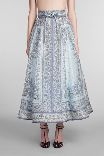 Printed Linen Blend Matchmaker Skirt - Zimmermann - Modalova