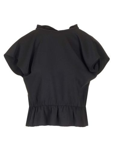 Cropped Top With Cap Sleeves - MM6 Maison Margiela - Modalova