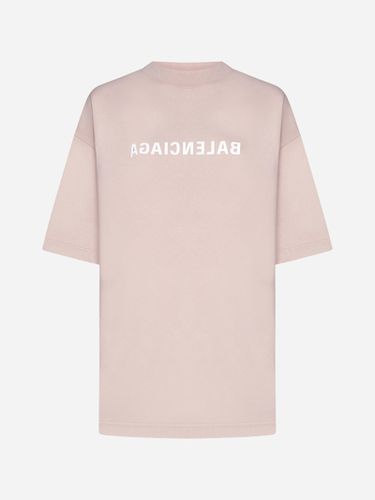 Balenciaga Logo Cotton T-shirt - Balenciaga - Modalova