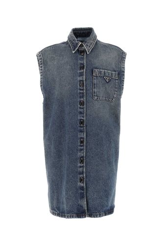 Prada Denim Sleeveless Shirt - Prada - Modalova