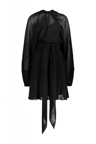 Long-sleeved Mini Dress In Chiffon Silk - Maison Margiela - Modalova