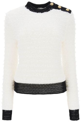 Balmain Tweed Sweater - Balmain - Modalova