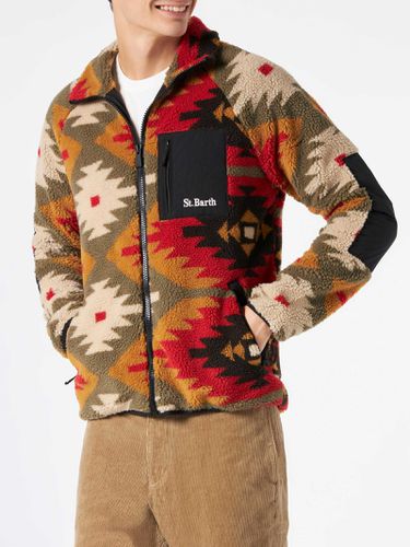 Man Sherpa Jacket With Pattern - MC2 Saint Barth - Modalova