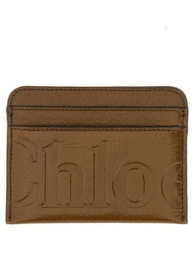 Chloé Leather Card Holder - Chloé - Modalova