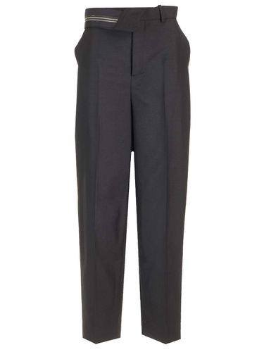 Black Mohair And Wool Trousers - Fendi - Modalova