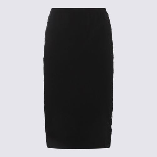 Versace Black Viscose Blend Skirt - Versace - Modalova
