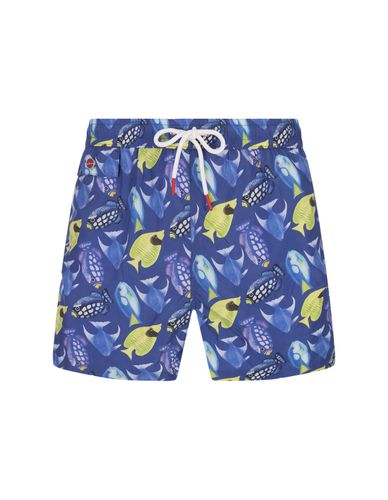 Swim Shorts With Fish Print - Kiton - Modalova