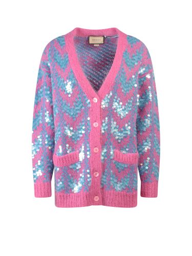 Mohair Blend Oversize Cardigan - Gucci - Modalova