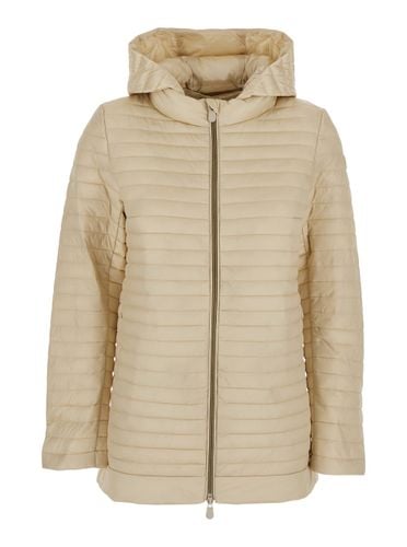 Alima Down Jacket With Tone-on-tone Logo Patch On The Sleeve In Tech Fabric Woman - Save the Duck - Modalova