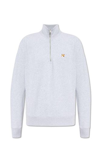 Fox Head Patch Half-zip Sweatshirt - Maison Kitsuné - Modalova