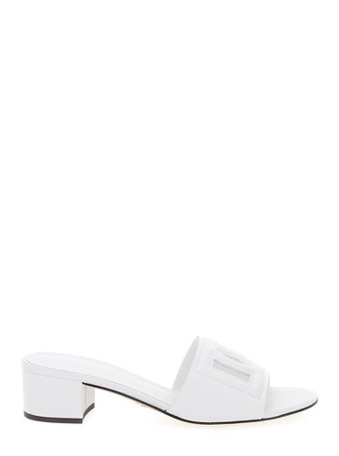 Flat Rubber Dg Slide - Dolce & Gabbana - Modalova