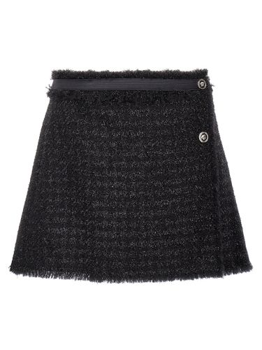 Versace Lurex Tweed Skirt - Versace - Modalova