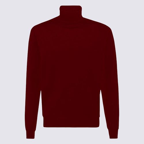 Malo Red Wool Knitwear - Malo - Modalova