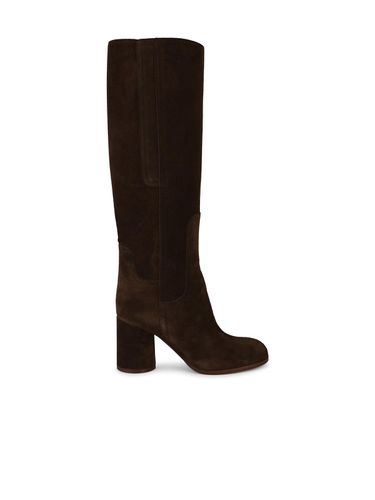 Casadei cleo Brown Suede Boots - Casadei - Modalova