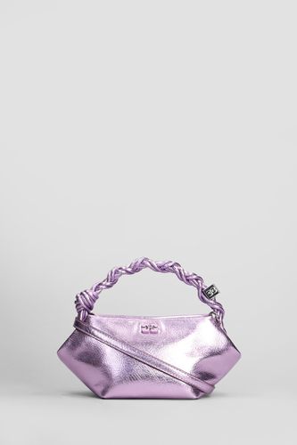 Bou Bag Mini Metal Hand Bag In Rose-pink Leather - Ganni - Modalova