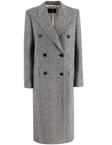 Etro Double Breasted Coat - Etro - Modalova