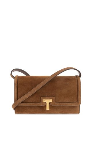 Tom Ford Suede Wallet With Strap - Tom Ford - Modalova