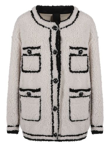 Mid-length Knitted Buttoned Jacket - Blancha - Modalova