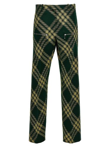 Burberry Check Wool Pants - Burberry - Modalova