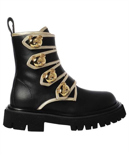 Moschino Leather Ankle Boots - Moschino - Modalova