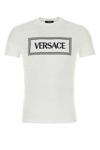 Versace White Cotton T-shirt - Versace - Modalova