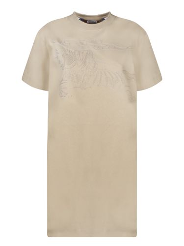 Jersey Dress With Knight Motif In - Burberry - Modalova