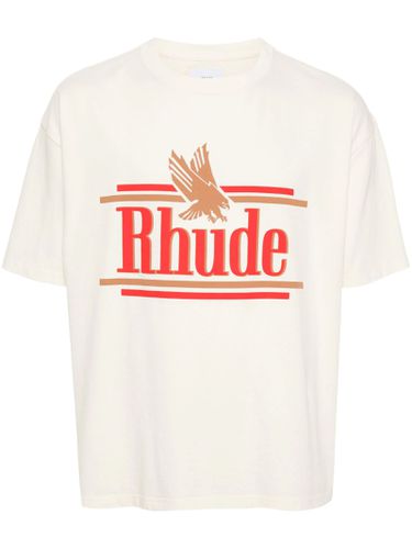 Rhude Cream Cotton T-shirt - Rhude - Modalova