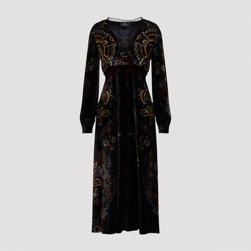 Etro Velvet Midi Dress - Etro - Modalova