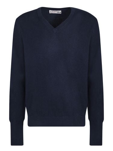 Ballantyne V-neck Dark Blue Jumper - Ballantyne - Modalova