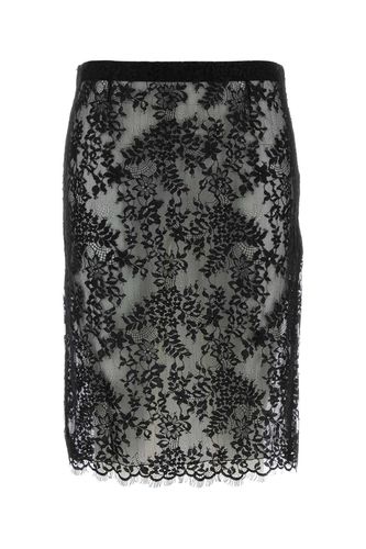 Saint Laurent Lace Midi Skirt - Saint Laurent - Modalova