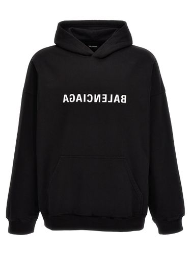 Balenciaga Logo Print Hoodie - Balenciaga - Modalova