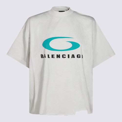 Balenciaga White Cotton T-shirt - Balenciaga - Modalova