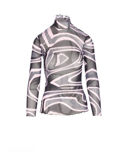 Pucci Labirinto Print Tulle Top - Pucci - Modalova