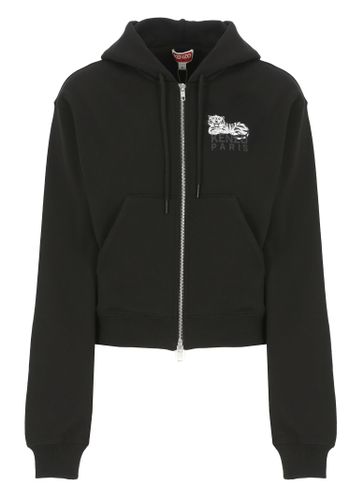 Kenzo Happy Tiger Zipped Hoodie - Kenzo - Modalova