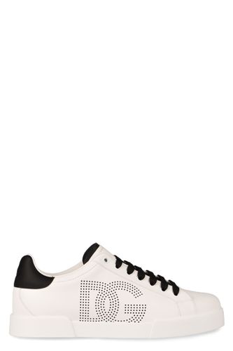 Portofino Leather Low-top Sneakers - Dolce & Gabbana - Modalova