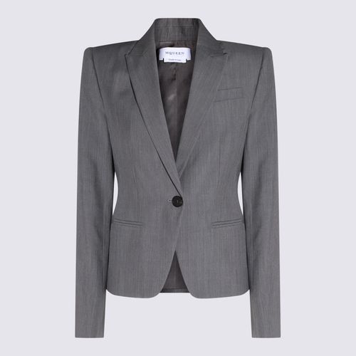 Alexander McQueen Grey Wool Blazer - Alexander McQueen - Modalova