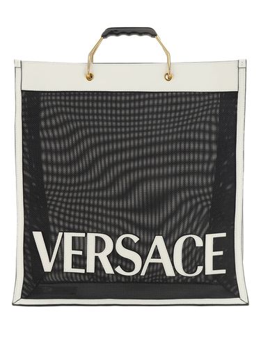 Versace Shopper Bag With Logo - Versace - Modalova
