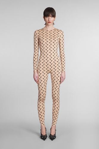 Jumpsuit In Beige Polyamide - Marine Serre - Modalova