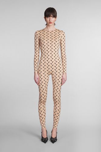 Jumpsuit In Beige Polyamide - Marine Serre - Modalova