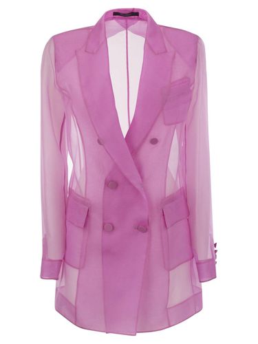 Negra Double-breasted Sheer Blazer - Max Mara - Modalova