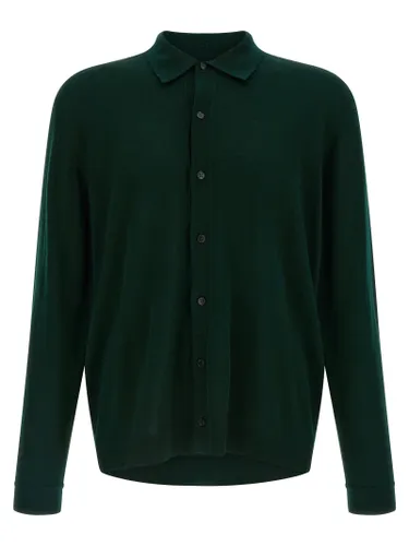 Merino Wool Cardigan - Roberto Collina - Modalova