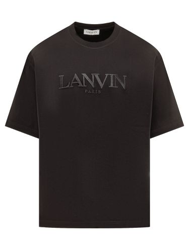 Logo Embroidered Regular T-shirt - Lanvin - Modalova