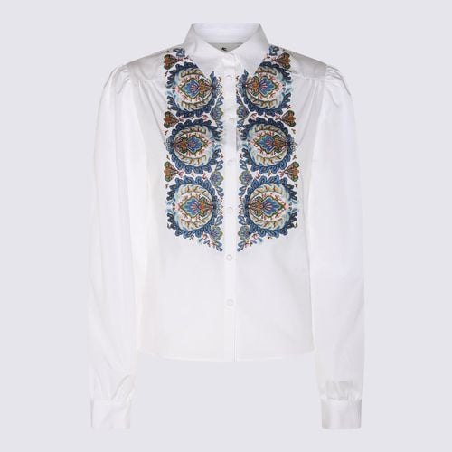 Etro White Cotton Embroidered Shirt - Etro - Modalova
