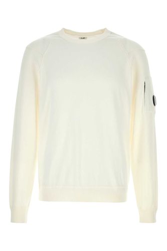 C. P. Company White Cotton Sweater - C.P. Company - Modalova