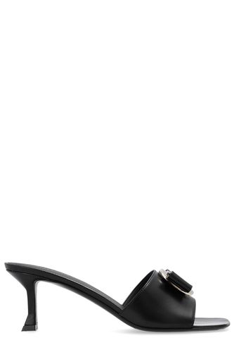 Bow-detailed Slip-on Sandals - Ferragamo - Modalova