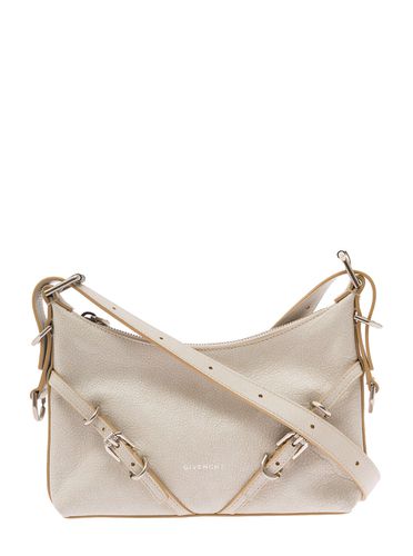 Mini Voyou Shoulder Bag With Buckles Embellishment In Hammered Leather Woman - Givenchy - Modalova